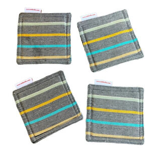 Set of 4 Reversible Sunbrella Coasters